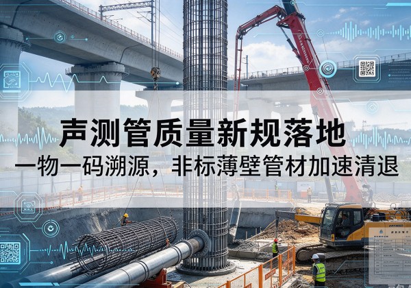 绥宁声测管质量新规落地，一物一码溯源，非标薄壁管材加速清退